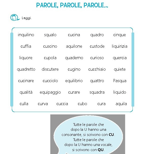 Area Suoni Difficili Cu Qu Cqu Giunti Scuola