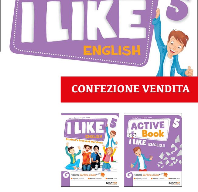 I Like English 5 Confezione Vendita Giunti Scuola