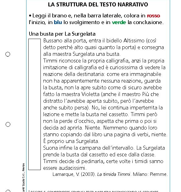 La Struttura Del Testo Narrativo La Struttura Del Testo Narrativo Giunti Scuola