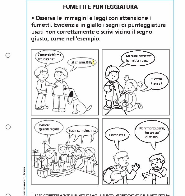 Fumetti E Punteggiatura Giunti Scuola