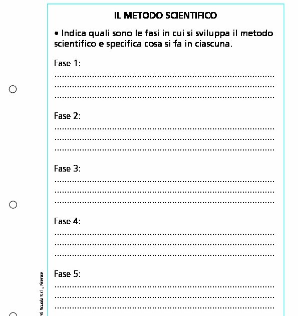 Il Metodo Scientifico Il Metodo Scientifico Giunti Scuola