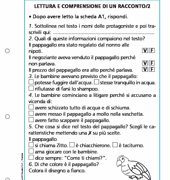 Lettura E Comprensione Di Un Racconto 2 Giunti Scuola