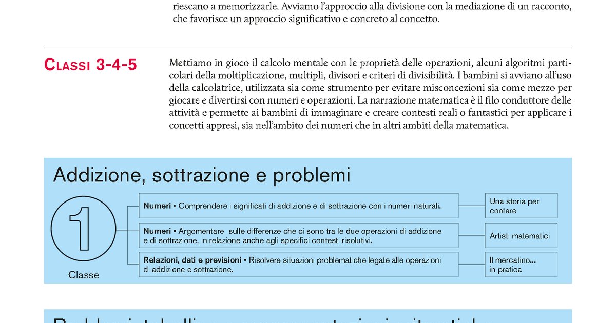 Conteggi Operazioni E Problemi Raccolta Giunti Scuola